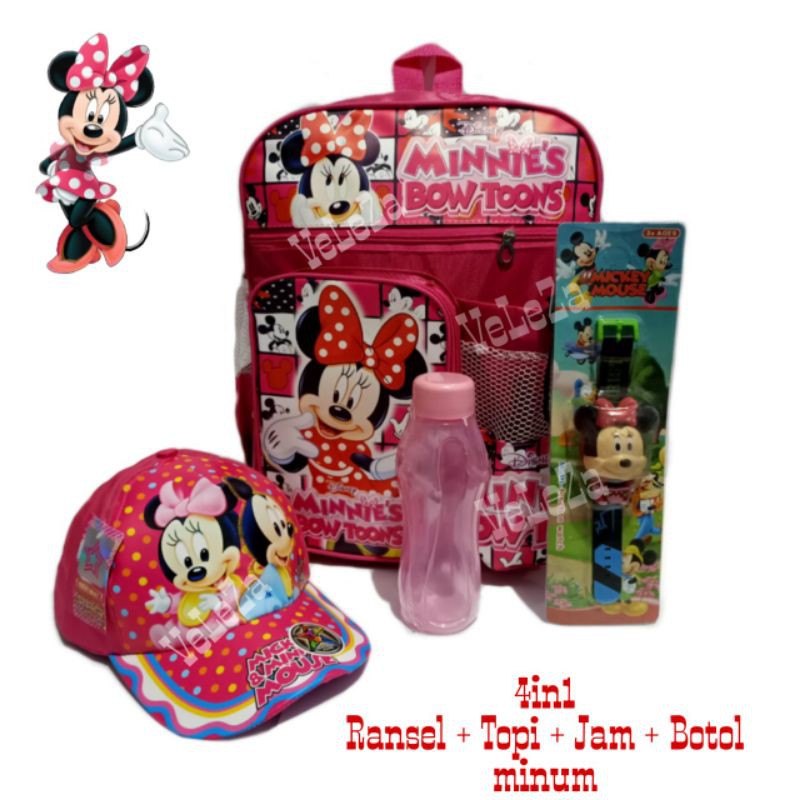 Tas anak minnie mouse 4in1 tas anak perempuan