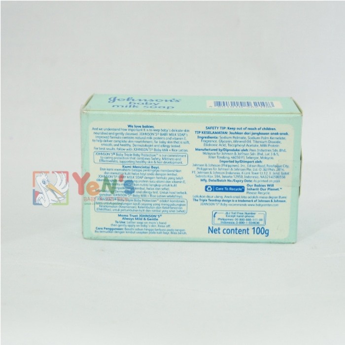 Johnson's Baby Milk Soap 100gr