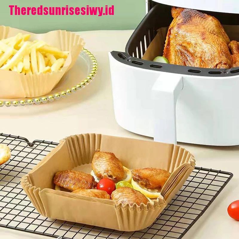 30 / 50pcs Kertas Alas Kukusan Air Fryer Anti Lengket Sekali Pakai