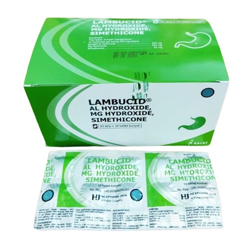 LAMBUCID STRIP 10 TABLET - Obat Asam Lambung Maag Kembung Perut