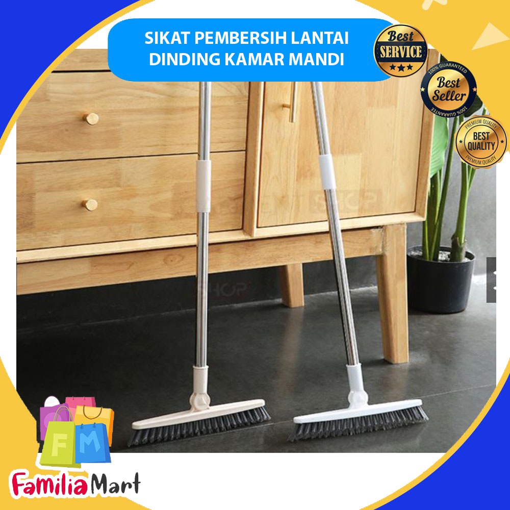 Sikat Lantai Pembersih Dinding Kamar Mandi Gagang Panjang Portable