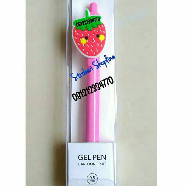 

Pulpen Gel Strawberry IMPORT