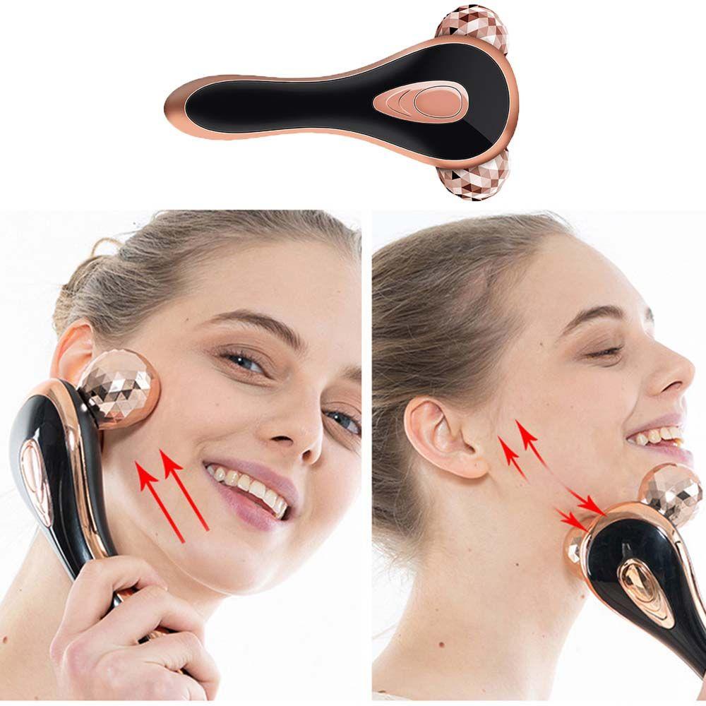 Needway 3D Roller Massager Portable Anti Selulit Pelangsing Wajah Mengangkat Kulit Perawatan Alat Penghilang Kerut