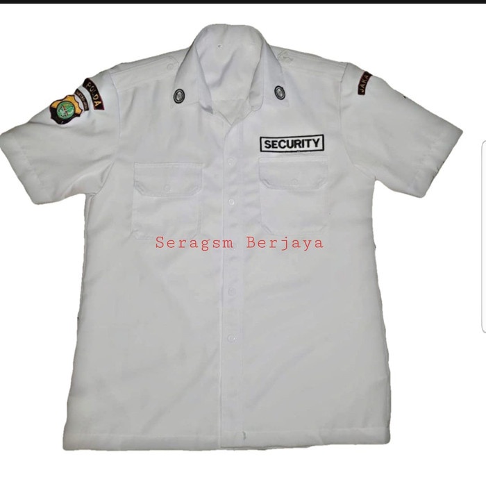 ANJAY  Seragam Satpam PDH baju putih hightwist