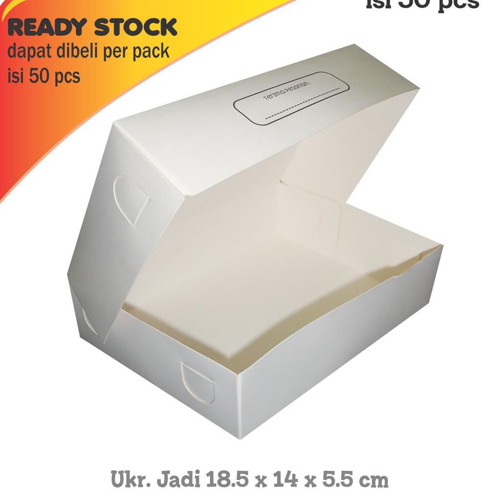 

L4ngsung Kir1m,,Dus Donat Kecil / Dus Roti 18,5 x 14 X 5,5 cm (50 pcs ) |rekomended.,..,.!