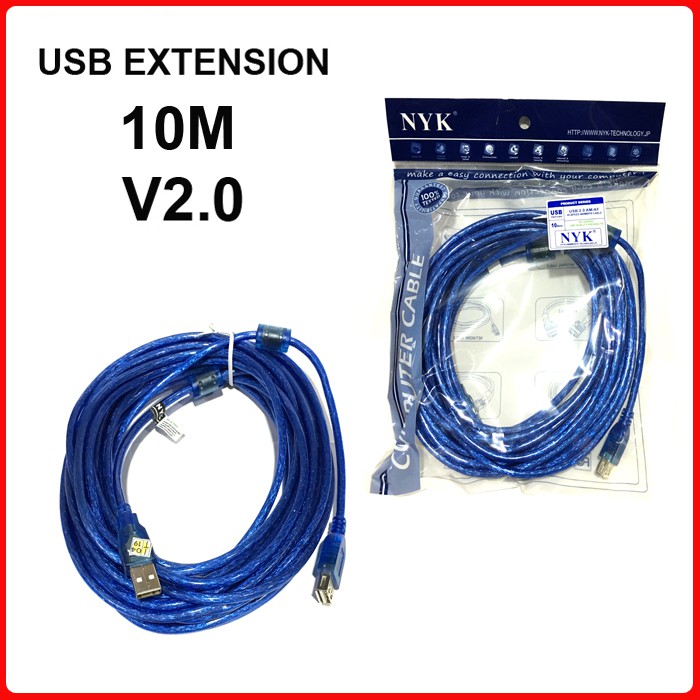 Kabel USB Extension 10M Male to Female 2.0 - ekstension 10m