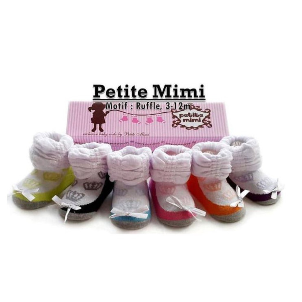 Kaos Kaki Girl Petite Mimi Ruffle 3-12 M CBKS