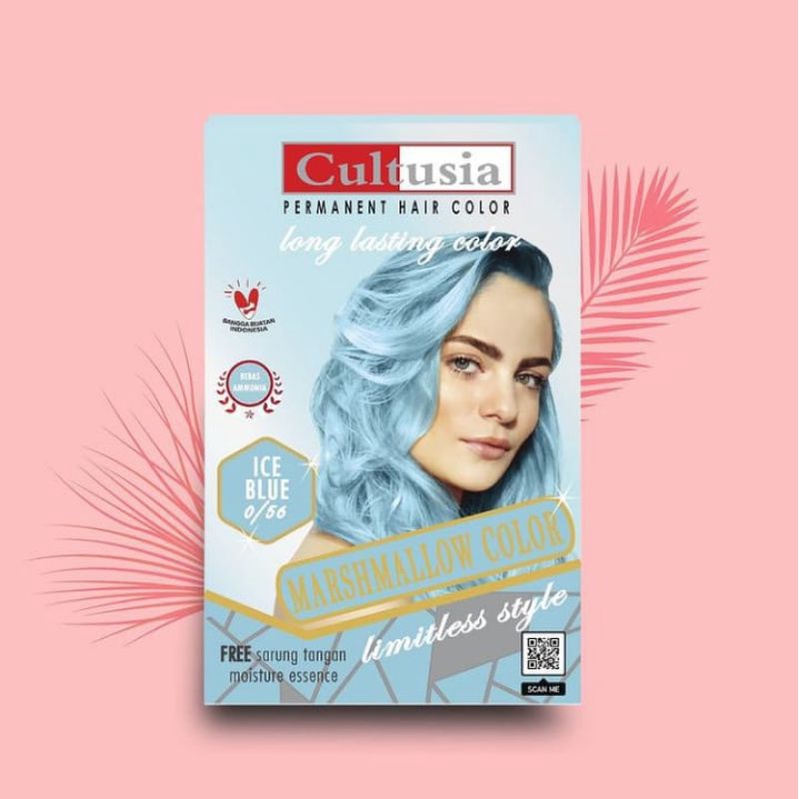 Cultusia hair colour marsmellow ice blue 0/56