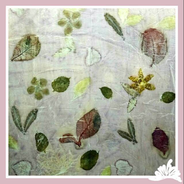 Kain Ecoprint Bahan Sutra Viscose