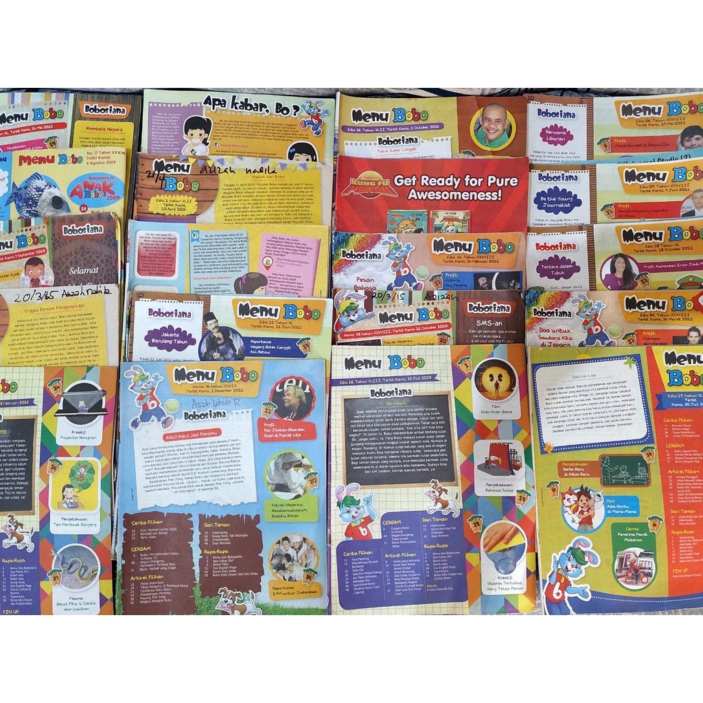 MAJALAH BOBO BEKAS SATUAN TIDAK ADA COVER