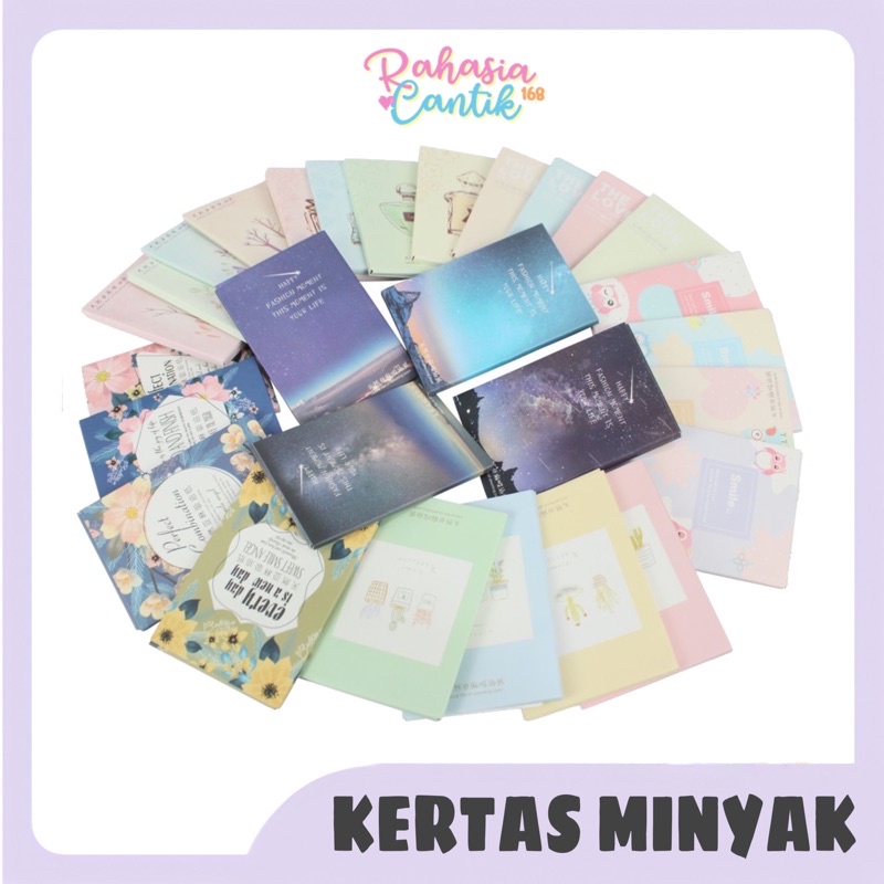 KERTAS PENYERAP MINYAK LINEN &amp; OIL CONTROL ISI 50 PCS / FACE OIL CONTROL CLEAN PAPER