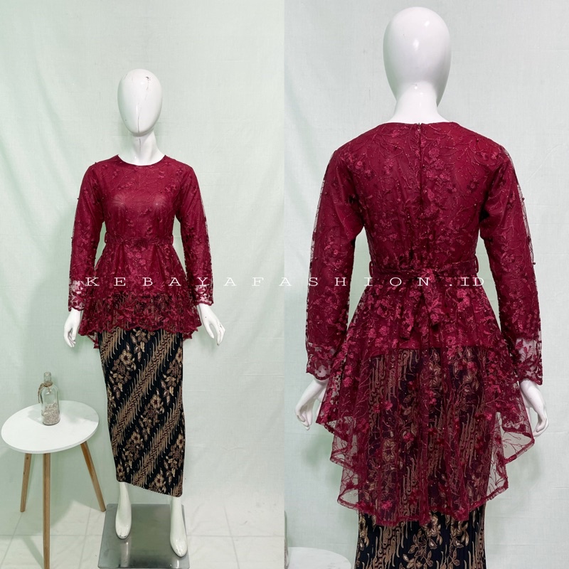 Kebaya Modern Stelan Kebaya Brukat Set Kebaya brokat Kebaya Wisuda