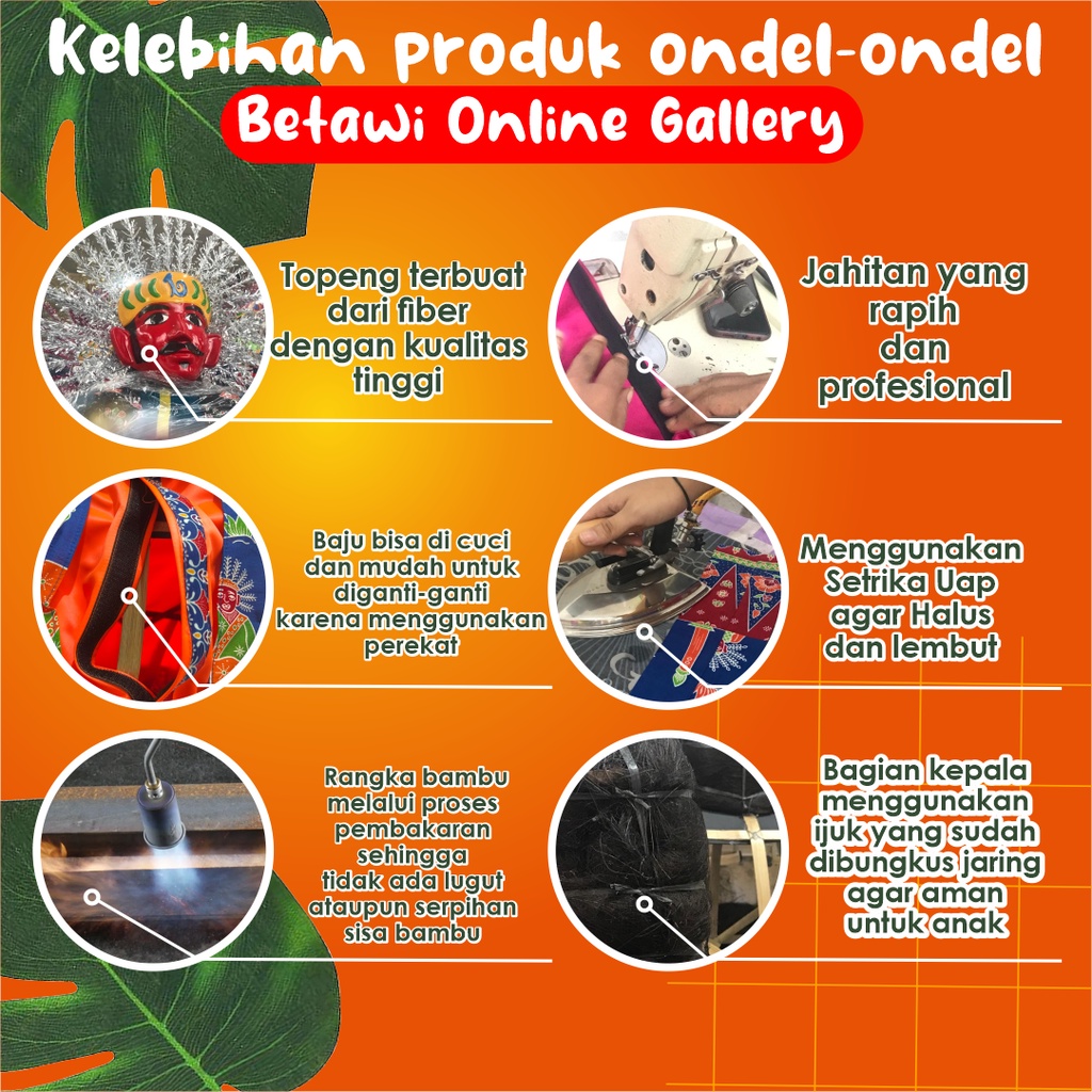 Ondel-ondel 2,5 Meter Batik