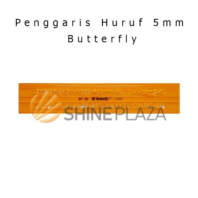 

NTC Mal Huruf 5mm - Penggaris Sablon - Penggaris Huruf Butterfly BT-R5✽ (Super Promo)Serba murah ➳