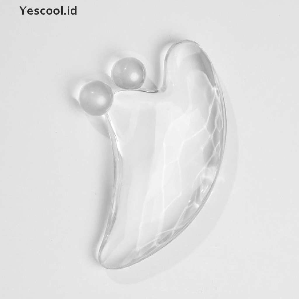 【Yescool】 face gua sha board facial scraping plate face body massage tool heart-shaped .