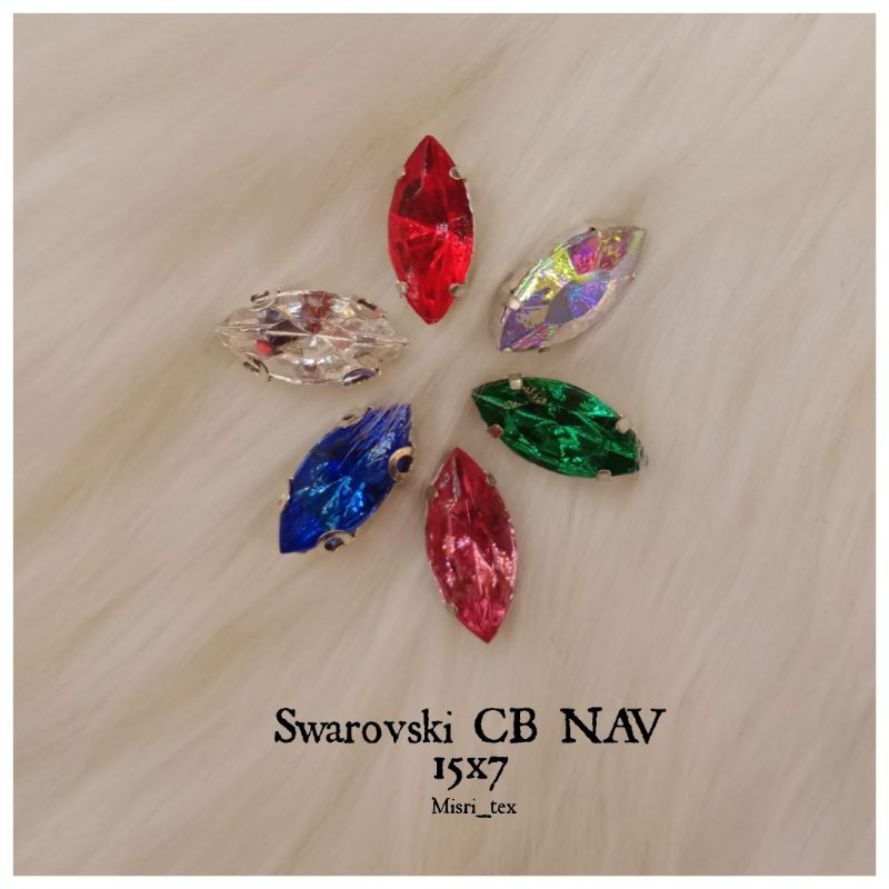 ⬆️ PAYET SWAROVSKI KRISTAL CANGKANG CB NAV 15×7