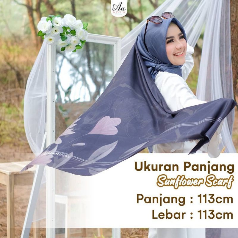 SUNFLOWER SCARF/HIJAB ORIGINAL BY ADEN