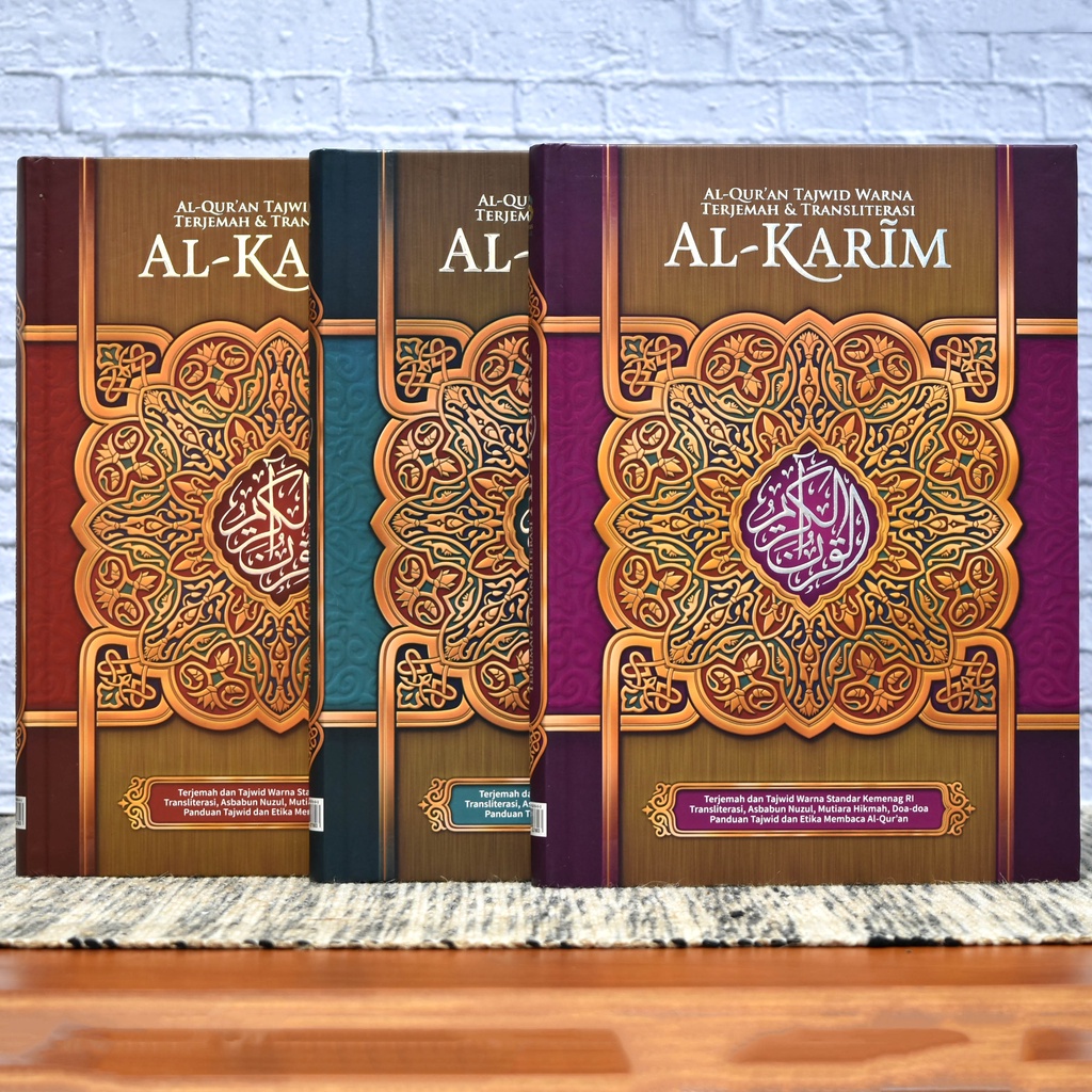 Al Quran tajwid warna terjemah dan transliterasi Al Karim A4 - Beras Alfath
