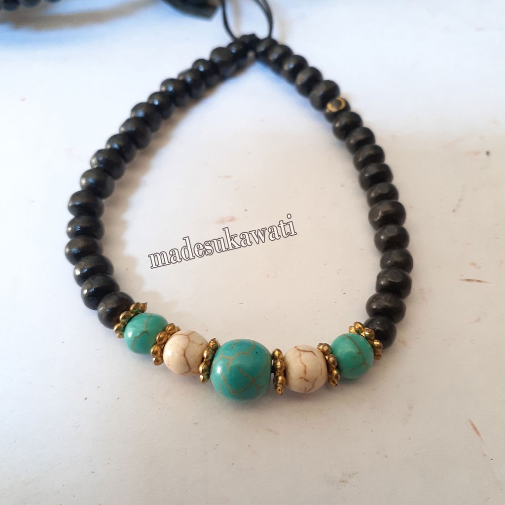 Kerajinan Gelang Batu manik bracelet mote