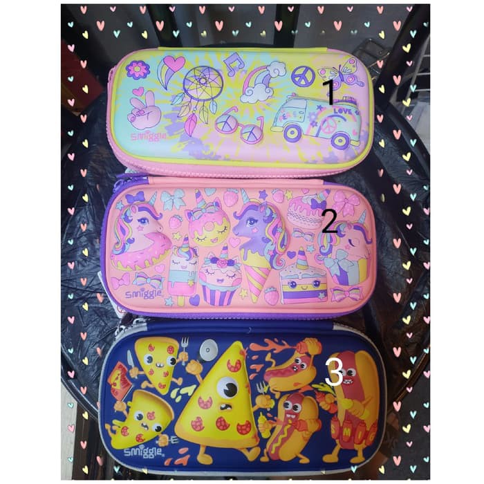 

Smiggle Kotak Pensil Timbul 2 sisi