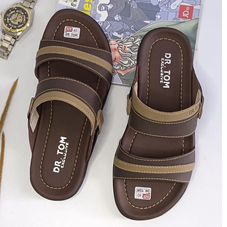 [〈〈GRO⚡IR〉〉]Sandal Pria Kulit Import Casual DR.TOM Kode Dr 01