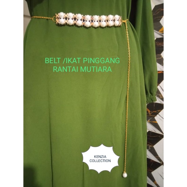 BELT/IKAT PINGGANG RANTAI MUTIARA MEWAH