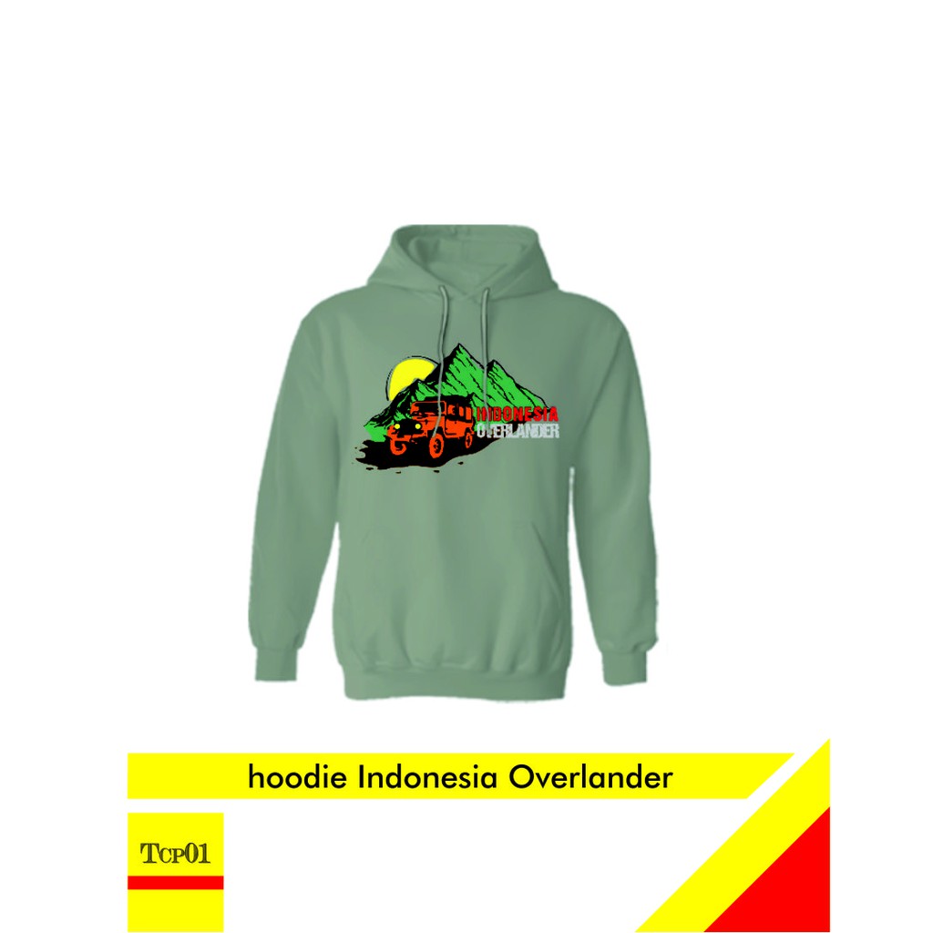 jaket hoodie Indonesia Overlander Adventure landcruiser fj40 bromo