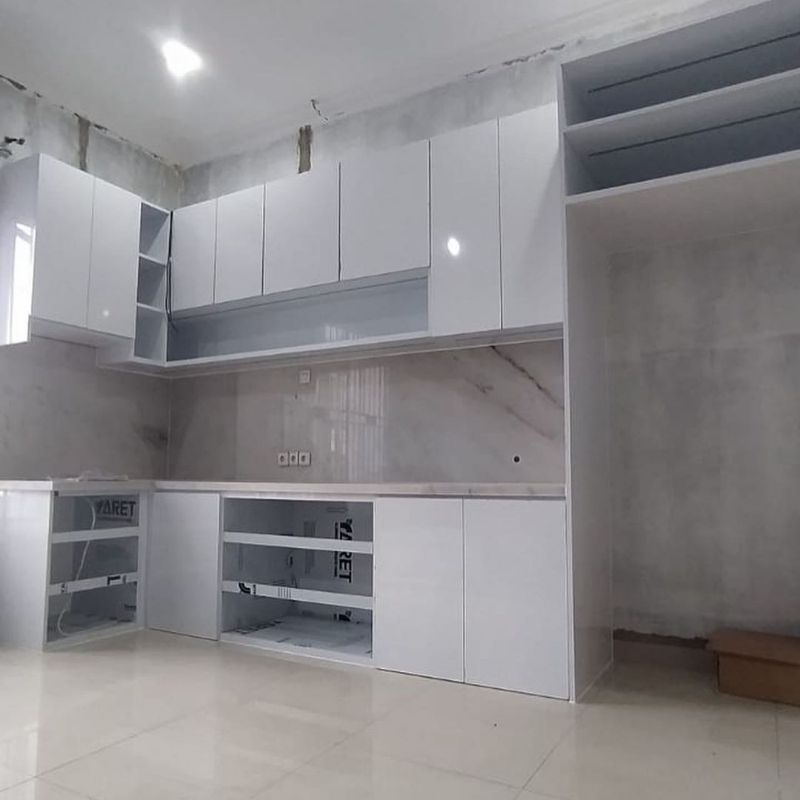 Kitchen set alumunium ACP lemari baju custom kustom sesuai permintaan kitchenset alumunium acp