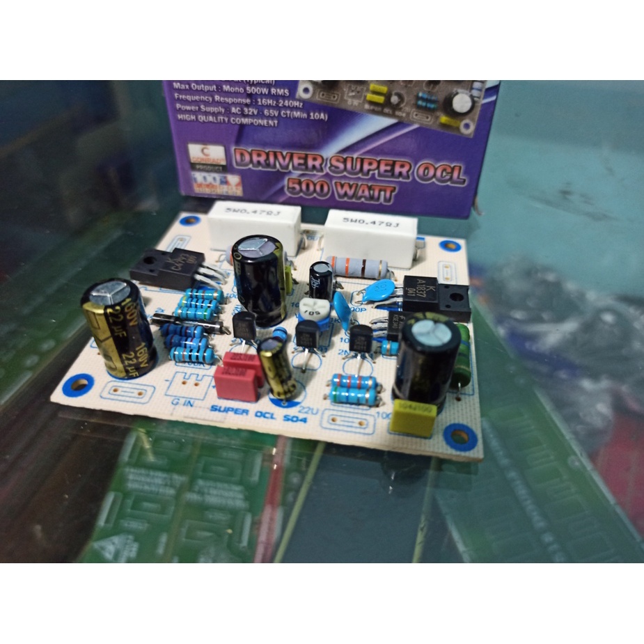 POWER DRIVER KIT SOCL 504 PCB FIBER 500W SUARA MANTAP CONRAD X