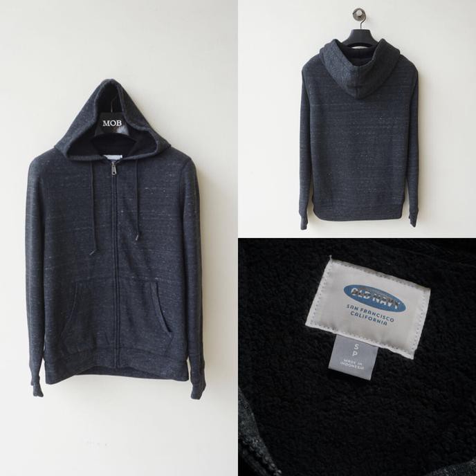 Old Navy Sherpa Full Zipper Hoodie Dark Grey