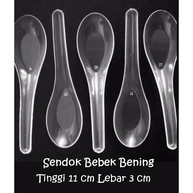 

Isi 144 Pcs Sendok Bebek Bening Plw-685