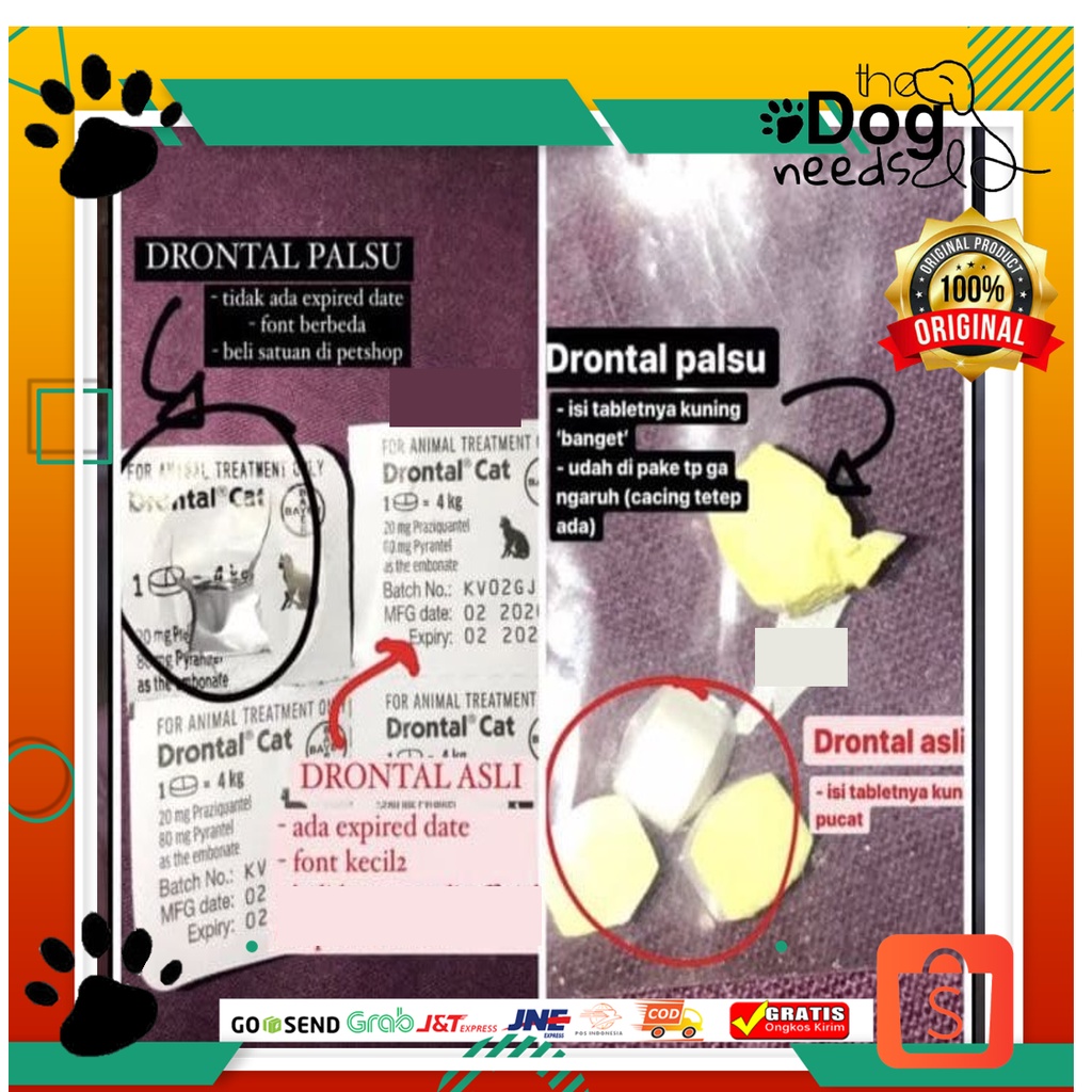 Drontal Cat - Obat cacing kucing original