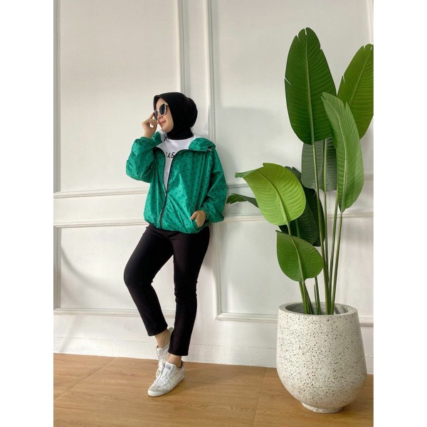 MARIPI JAKET CYCLIST POLKA