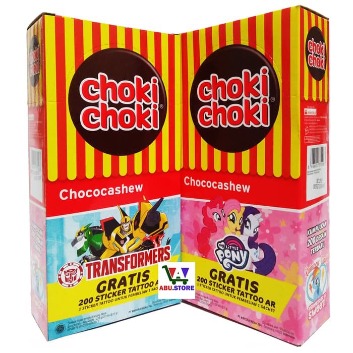 

Choki choki Chocoashew Cemilan Jadul rasa Coklat versi Tattto Ar
