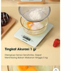 Timbangan Digital Dapur SAMONO SW-KS02 5Kg High Precision Kitchen Electric ORI