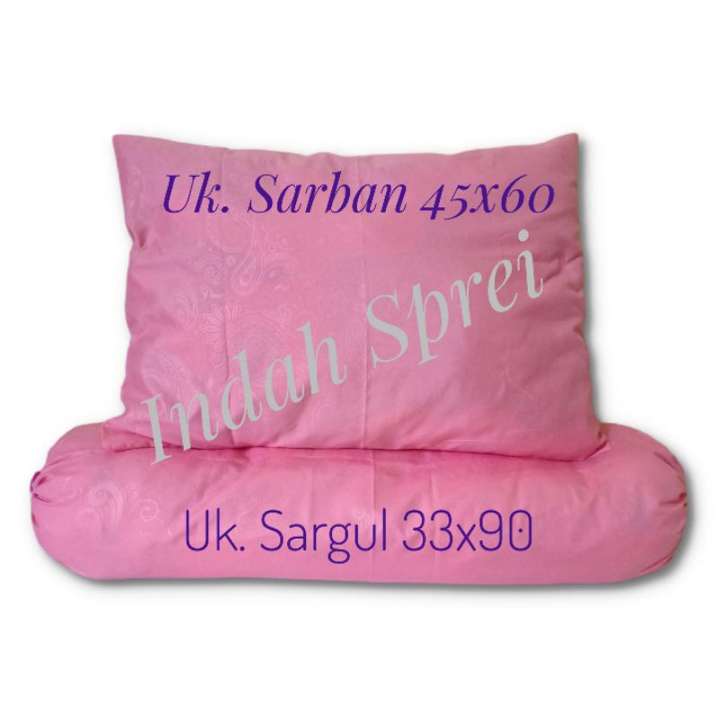 Sarung Bantal Guling Polos Embos Premium Sarban 45x60 Sargul 33x90 Katun Murah !! Sarban Homemade