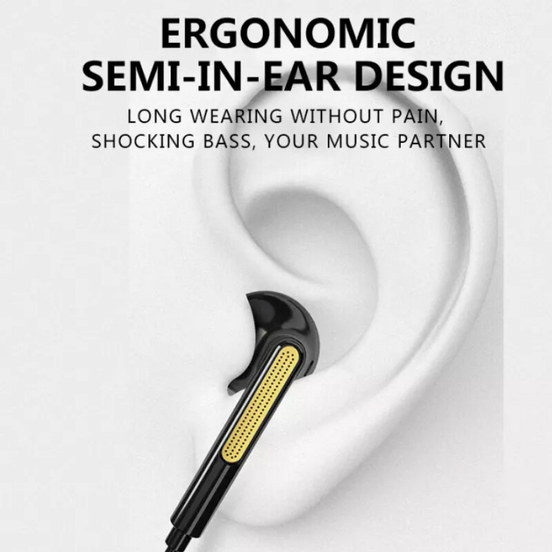 Headset Earphone Gaming In-Ear Heavy Bass Kabel Dengan Mic