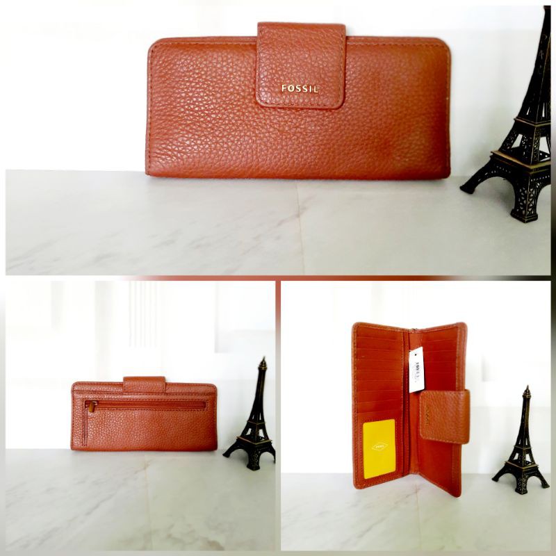 Dompet Fossil Madison Clutch Medium Brown