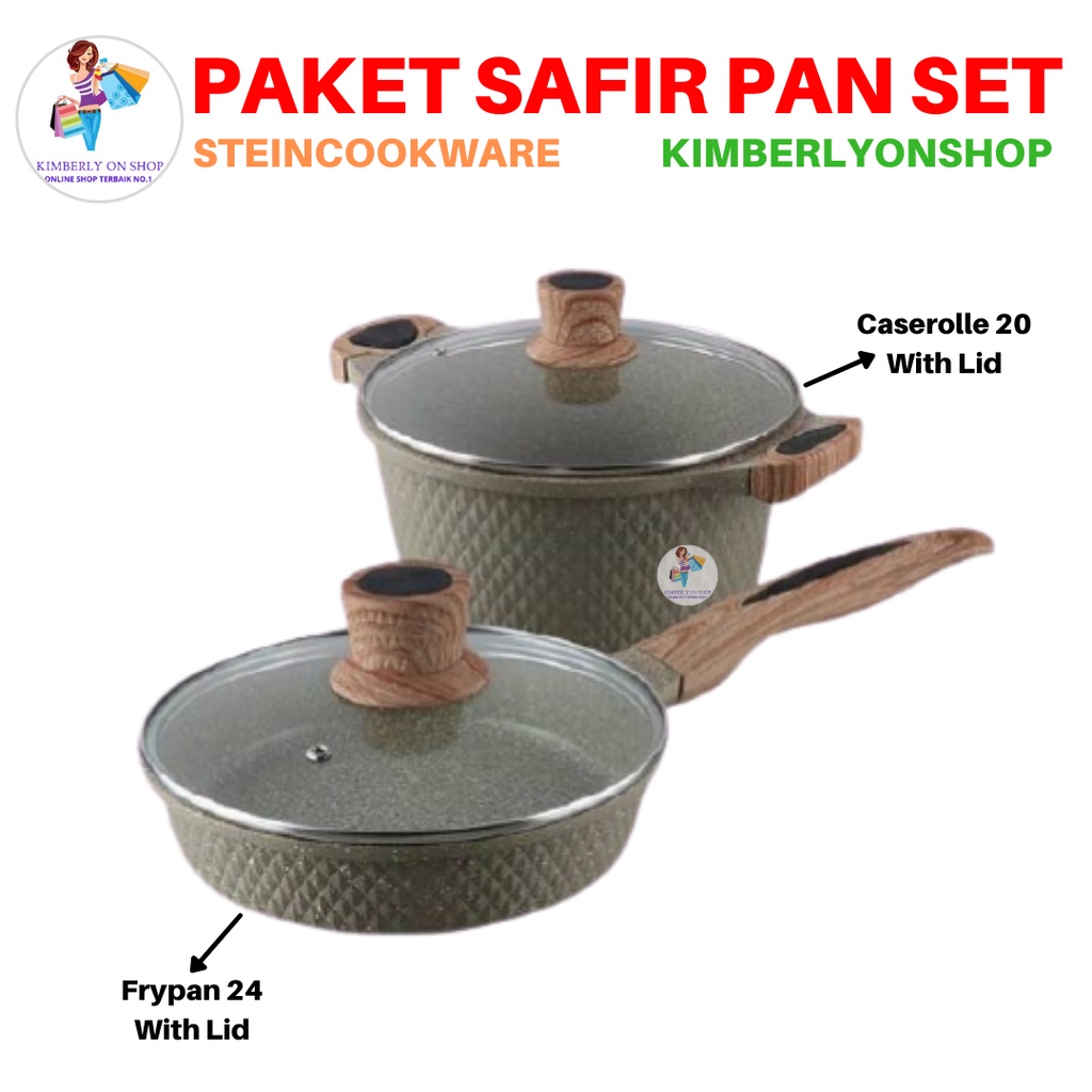 Frypan Dan Casserole Stein Cookware Paket Safir