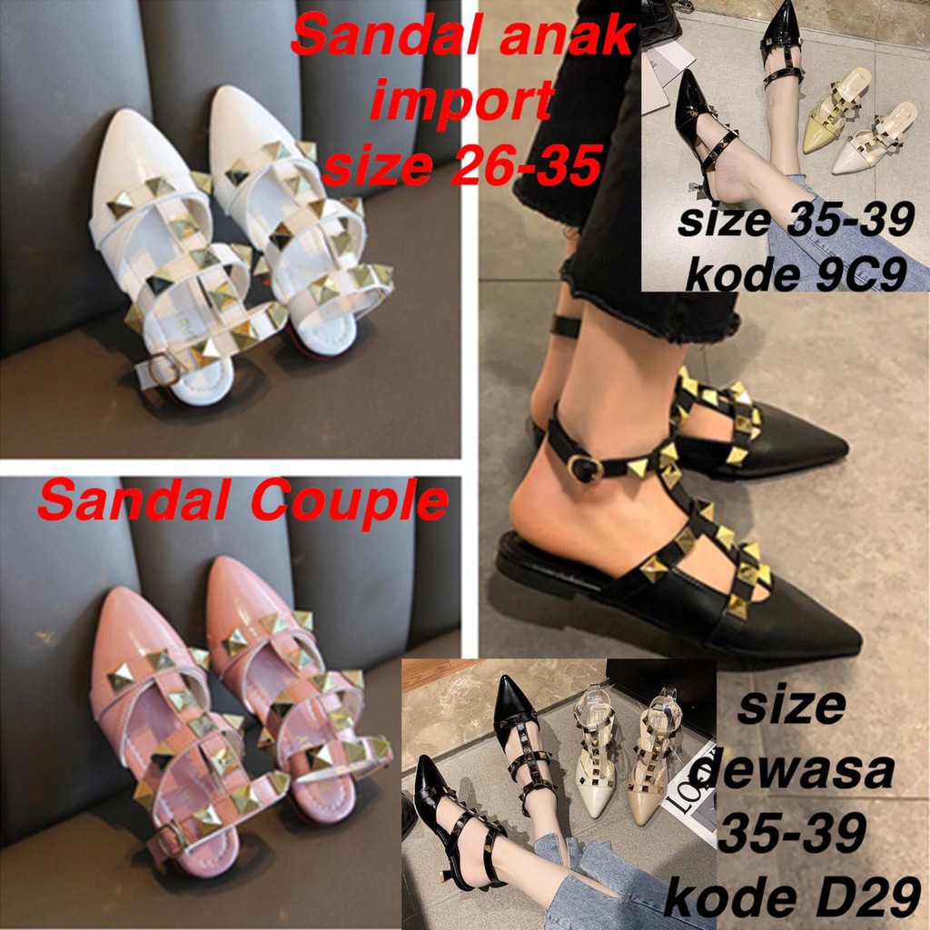 (LOLI-JKT) SD-677 SANDAL ANAK CEWEK MODEL TERBARU SANDAL IMPORT (TALI)