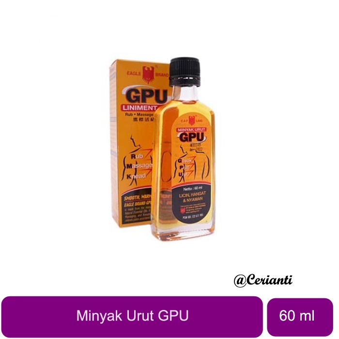 [60ML] [BPOM] Minyak Urut Cap Lang GPU SEREH 60ml_cerianti