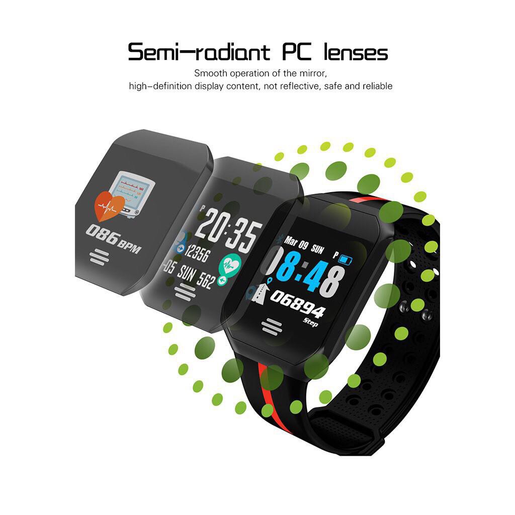 B07 Smart Watch Heart Rate Monitor Fitness Tracker Smartwatch / Layar Warna dengan detak Jantung