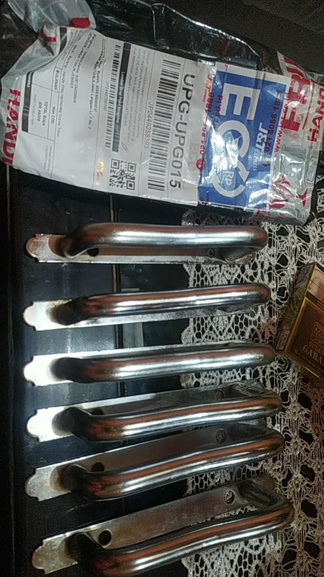 Handle Pintu Harmonika Crome Tebal