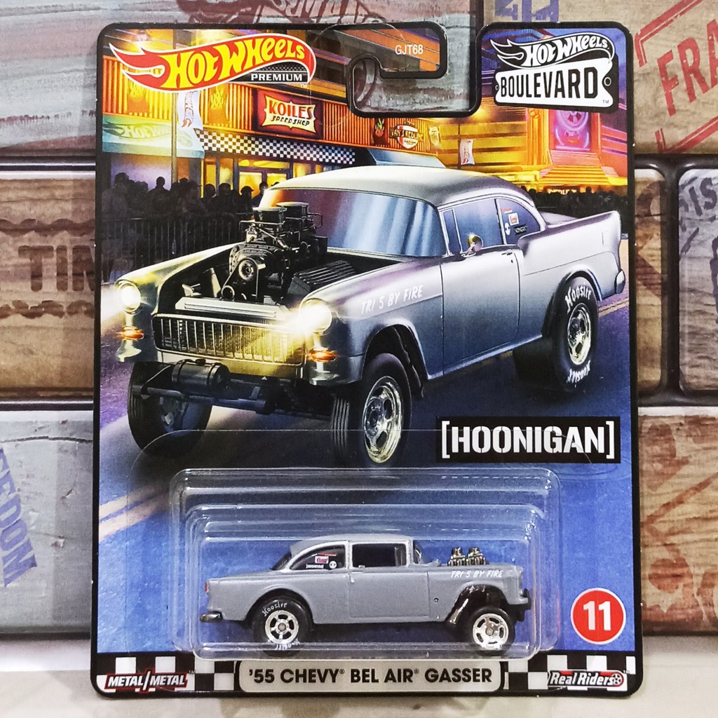 Hot Wheels Premium Real Rider Car Culture Karet Boulevard Skyline R33 Chevy Gasser Nova Kool Kombi