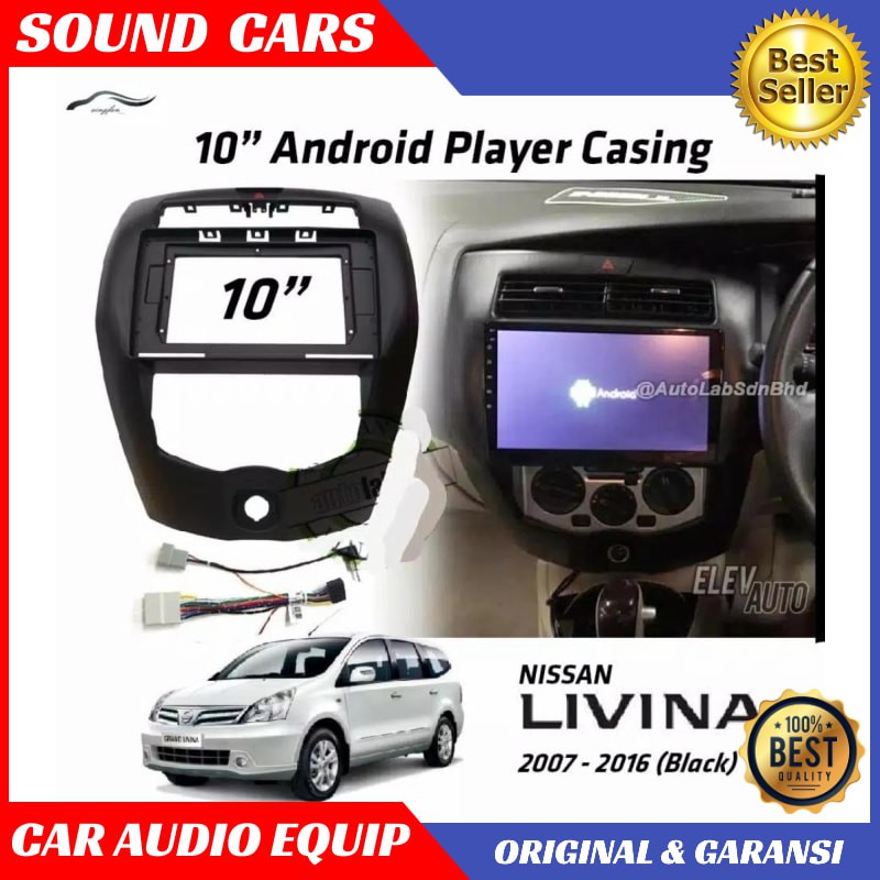 Frame LIVINA 10 inch Frame Head Unit Android Livina / Grand Livina Best Quality Garansi