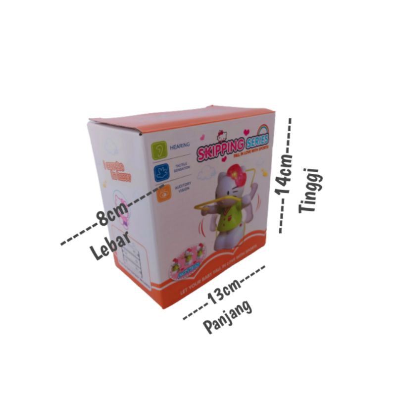 (FREE BATTERAY) MAINAN HELLO KITTY JUMPING LOMPAT LOMPAT SKYPING ROPE