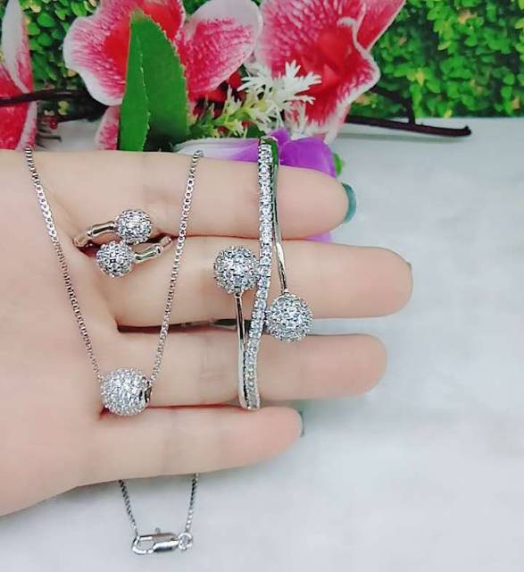 Xuping set perhiasan lapis emas 18K