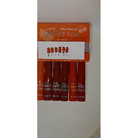 ✿ [PROMO 1PACK ISI 6PCS] LIP GLOSS KISS BEAUTY SWEET KISS FRUIT SERIES 70221 ♘