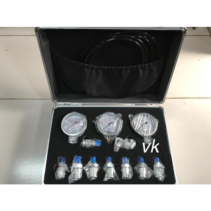 Pressure Gauge 3 Mata - Hydraulic Pressure Gauge