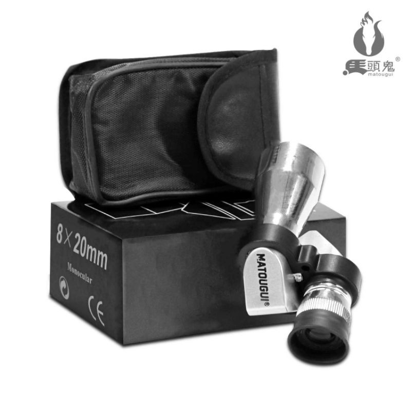 Teropong Monocular 8x20 Mini Kecil Perbesaran 8x Lensa Coating Bening